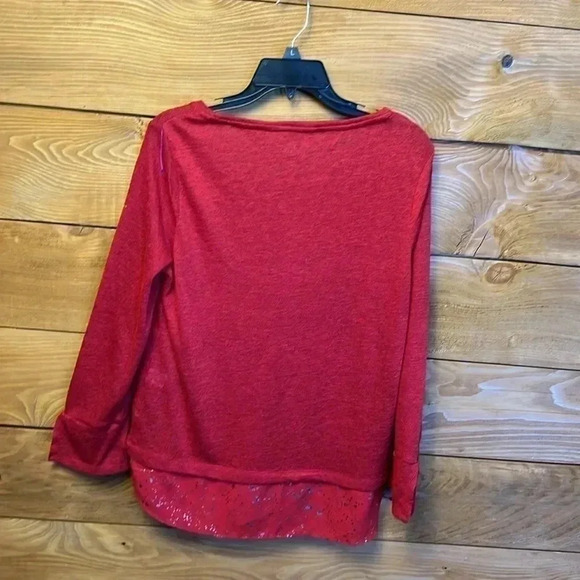 WOMENS SOHO SIZE Large‎ RED BLOUSE. - Picture 2 of 7